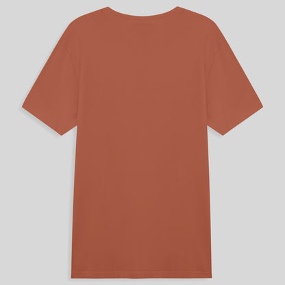 Camiseta Básica Masculina - Marrom Telha