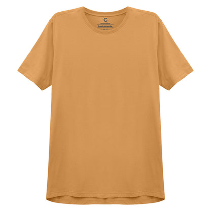 Camiseta Básica Masculina - Amarelo Mostarda