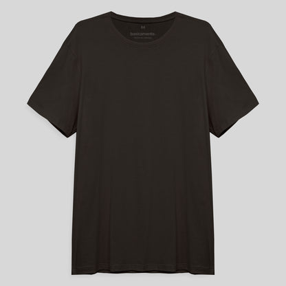 Camiseta Básica Masculina - Marrom