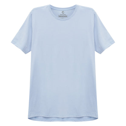 Camiseta Básica Masculina - Azul Capri