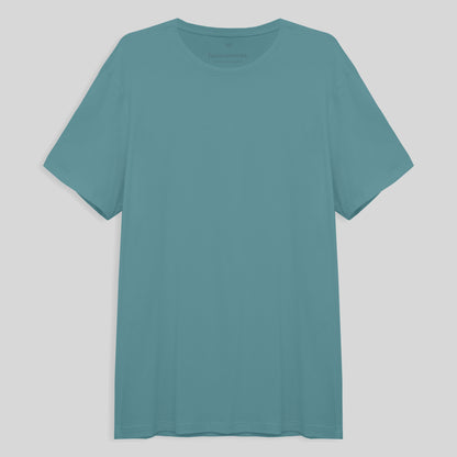 Camiseta Básica Masculina - Azul Turquesa