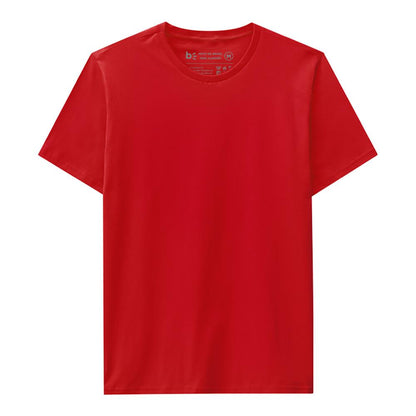 Camiseta Básica Masculina - Vermelho Tomato
