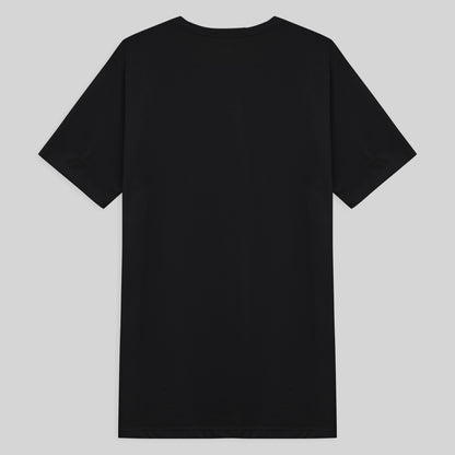 Camiseta Básica Gola V Masculina - Preto