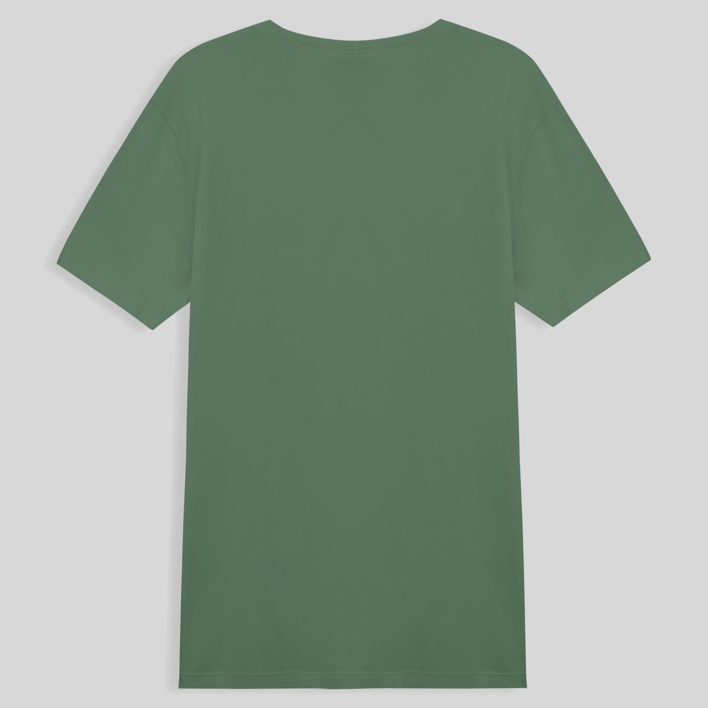 Camiseta Básica Gola V Masculina - Verde Oliva