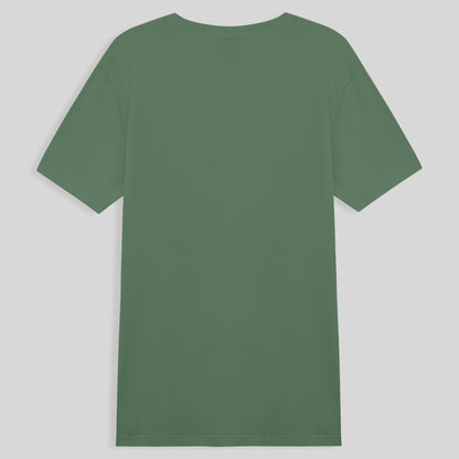Camiseta Básica Gola V Masculina - Verde Oliva