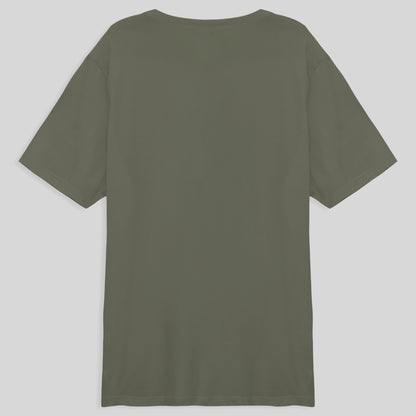 Camiseta Básica Plus Masculina - Verde Militar