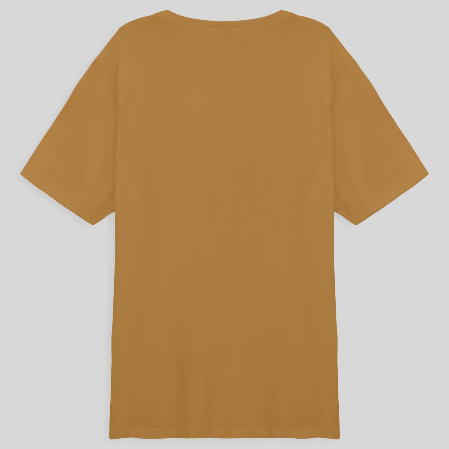 Camiseta Básica Plus Masculina - Ocre