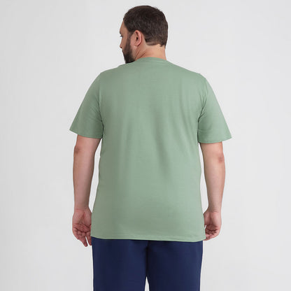 Camiseta Básica Plus Masculina - Verde Jade