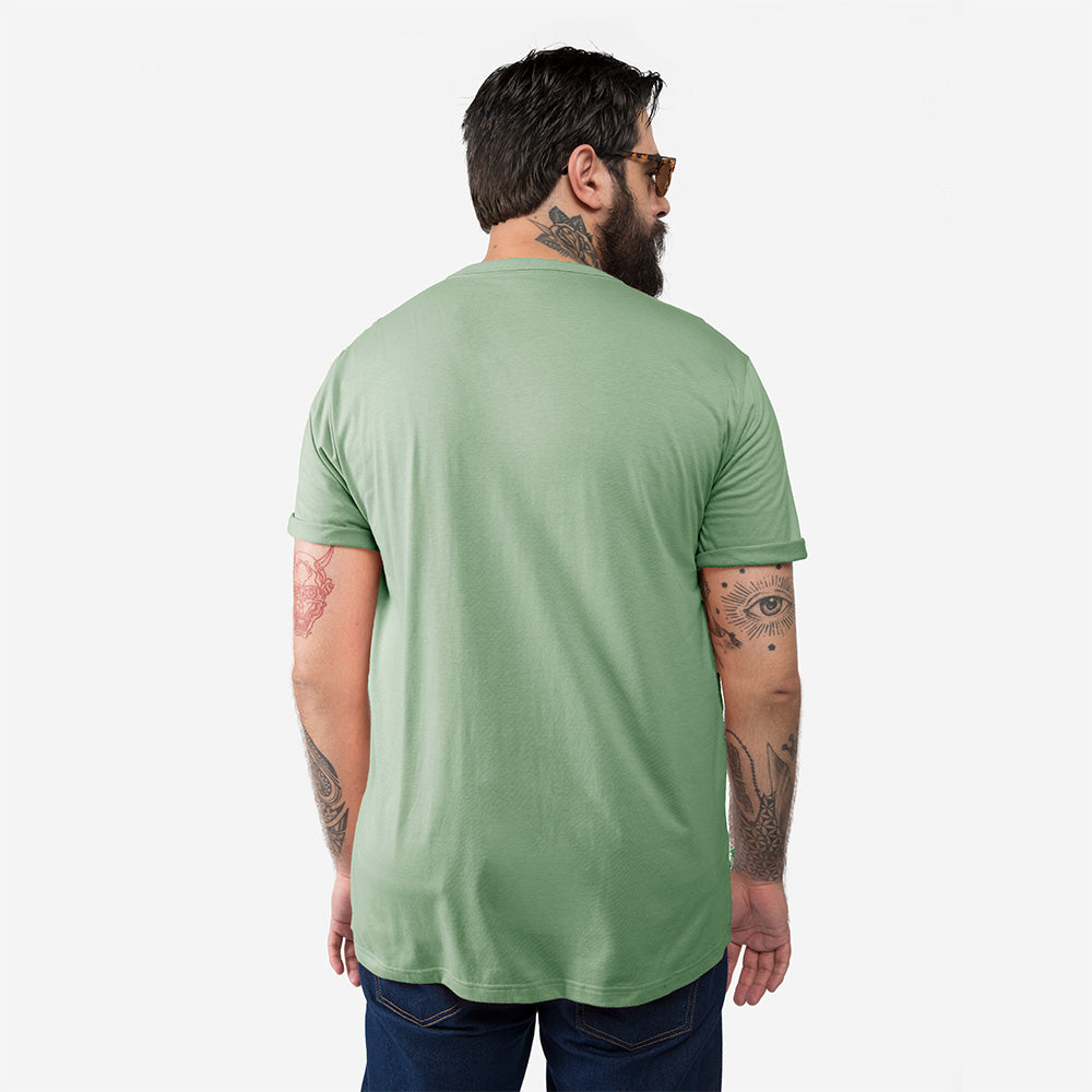 Camiseta Básica Plus Masculina - Verde Jade