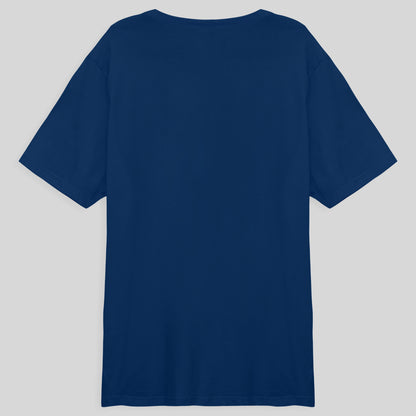 Camiseta Básica Plus Masculina - Azul Bic