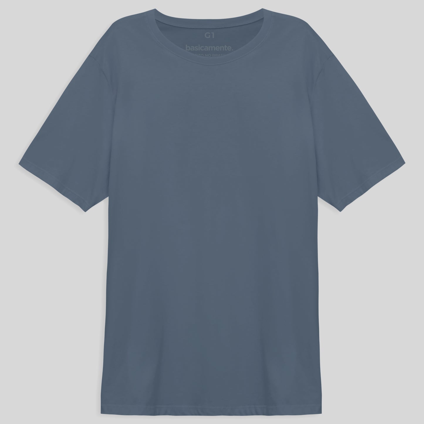 Camiseta Básica Plus Masculina - Azul Cobalto