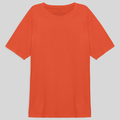 Camiseta Básica Plus Masculina - Laranja