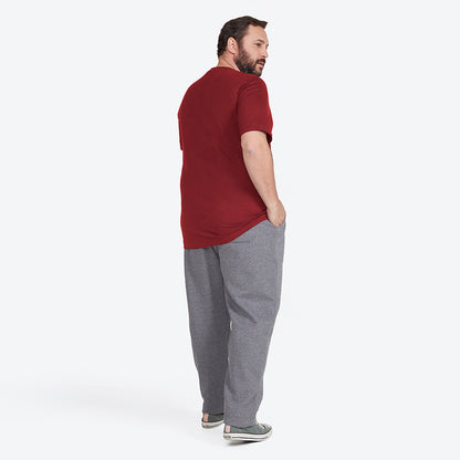 Camiseta Básica Plus Masculina - Marsala