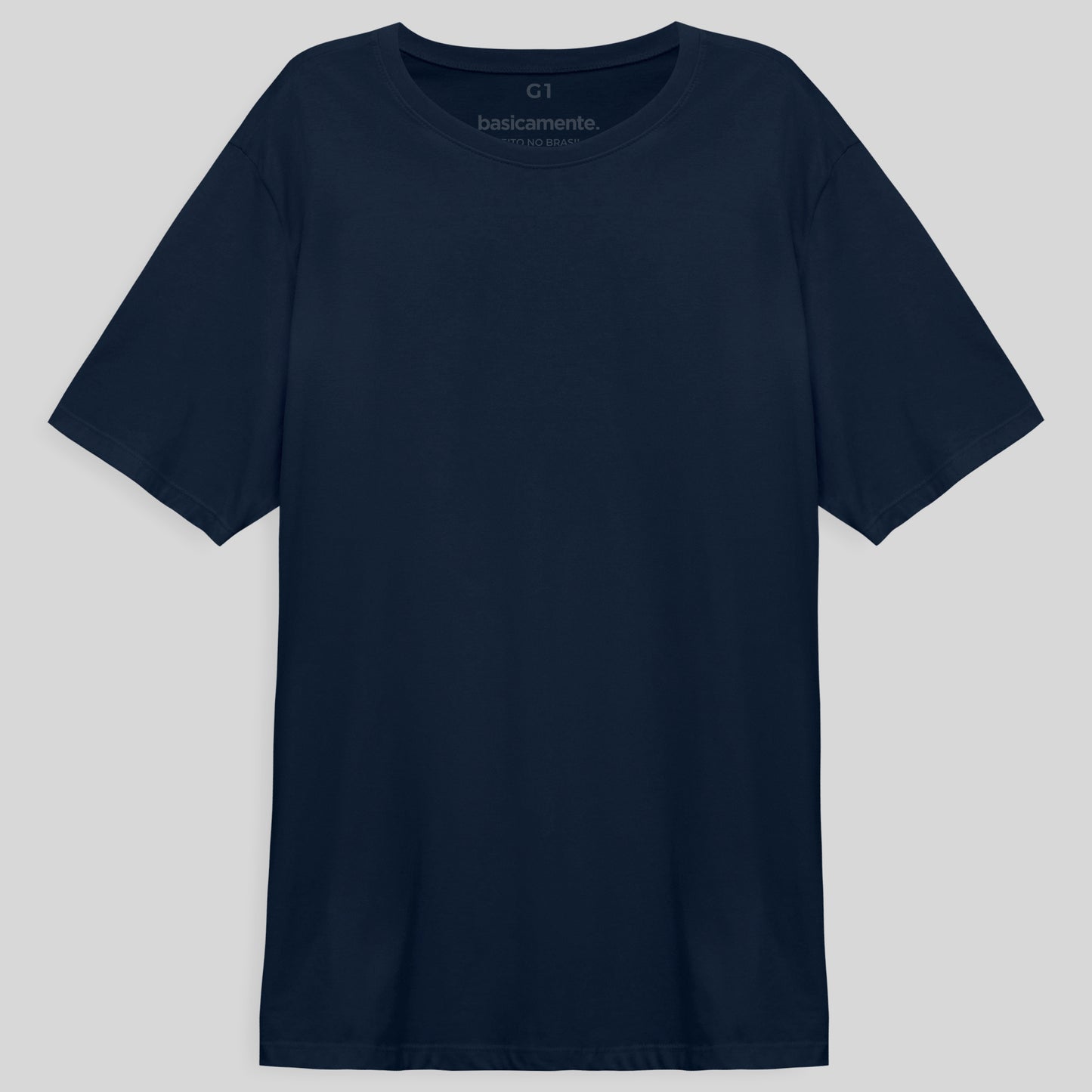 Camiseta Básica Plus Masculina - Azul Marinho