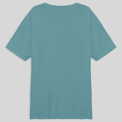 Camiseta Básica Plus Masculina - Azul Turquesa
