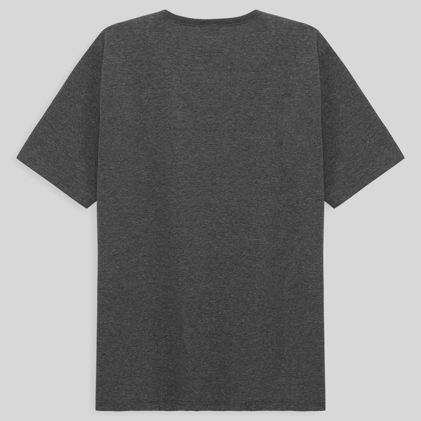Camiseta Básica Plus Masculina - Mescla Escuro