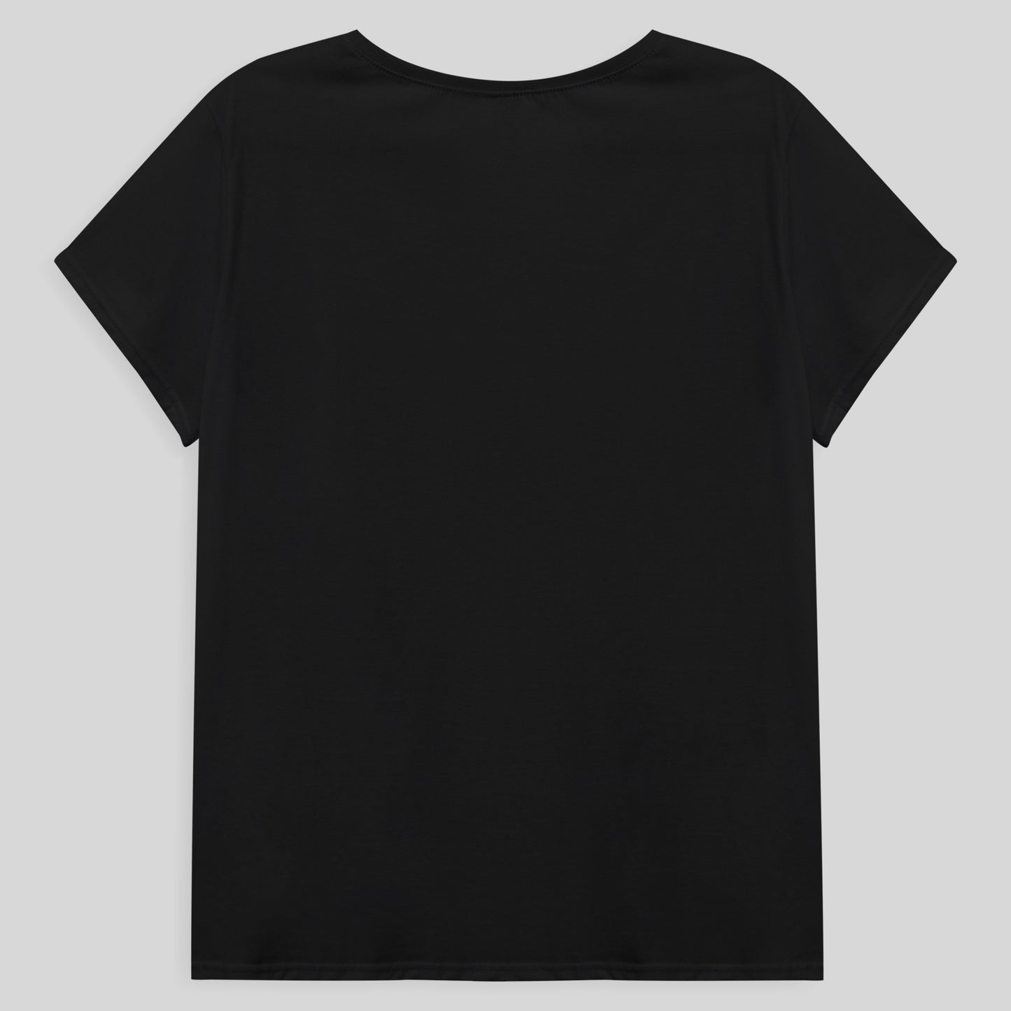Camiseta Babylook Algodão Premium Plus Feminina - Preto