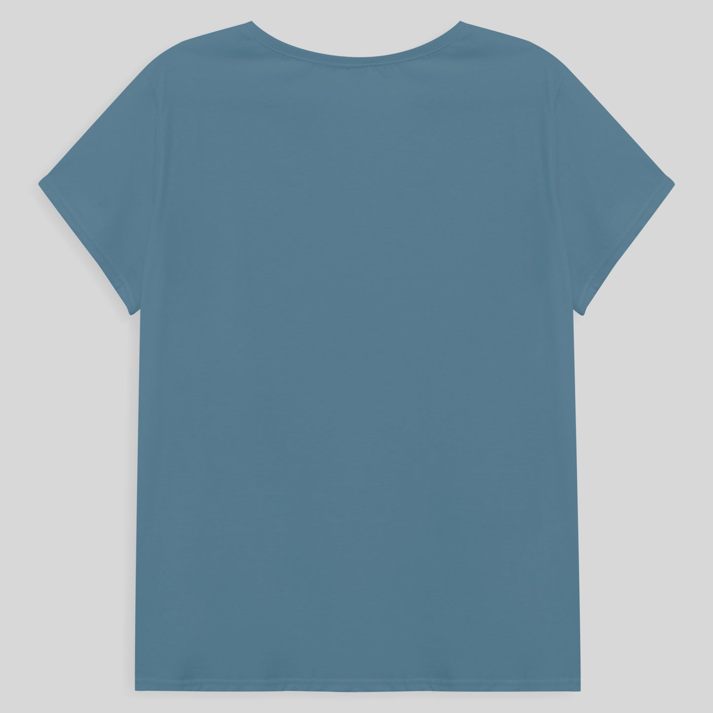 Camiseta Babylook Algodão Premium Plus Feminina - Azul Celeste