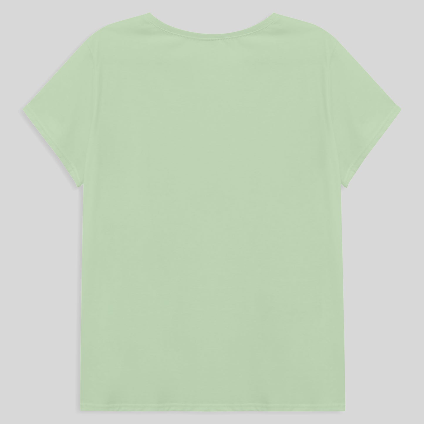 Camiseta Babylook Algodão Premium Plus Feminina - Verde Menta