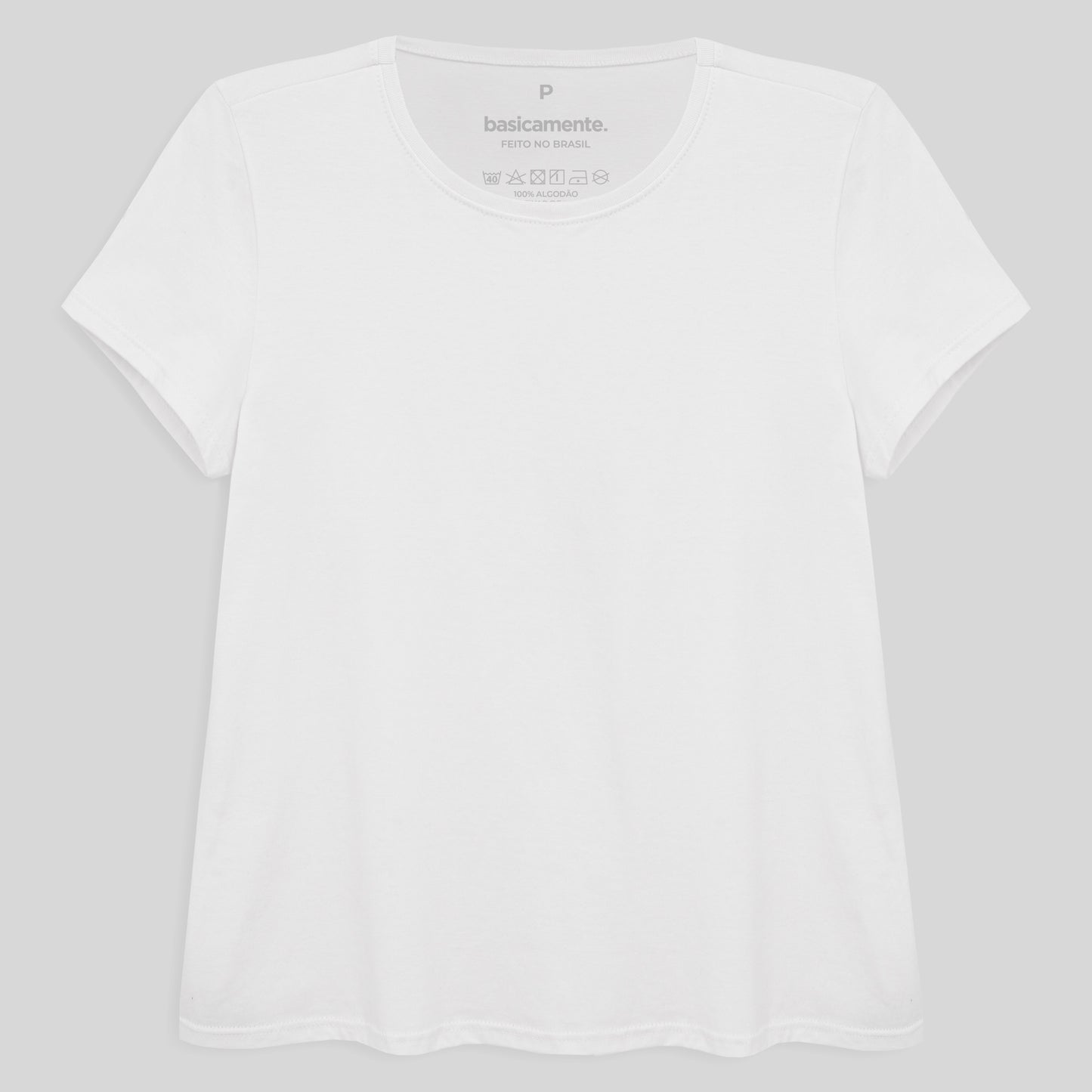 Camiseta Básica Feminina - Branco