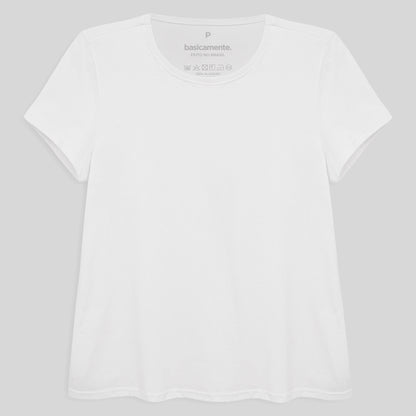 Camiseta Básica Feminina - Branco