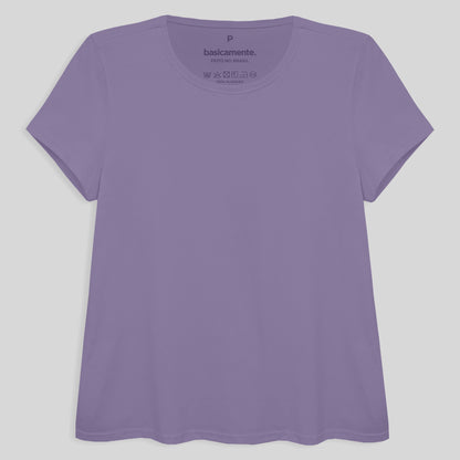 Camiseta Básica Feminina - Lilás