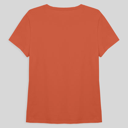 Camiseta Básica Feminina - Laranja Coral