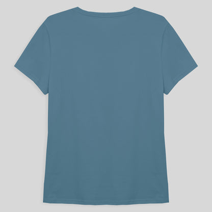 Camiseta Básica Feminina - Azul Celeste
