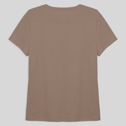 Camiseta Básica Feminina - Bege Claro