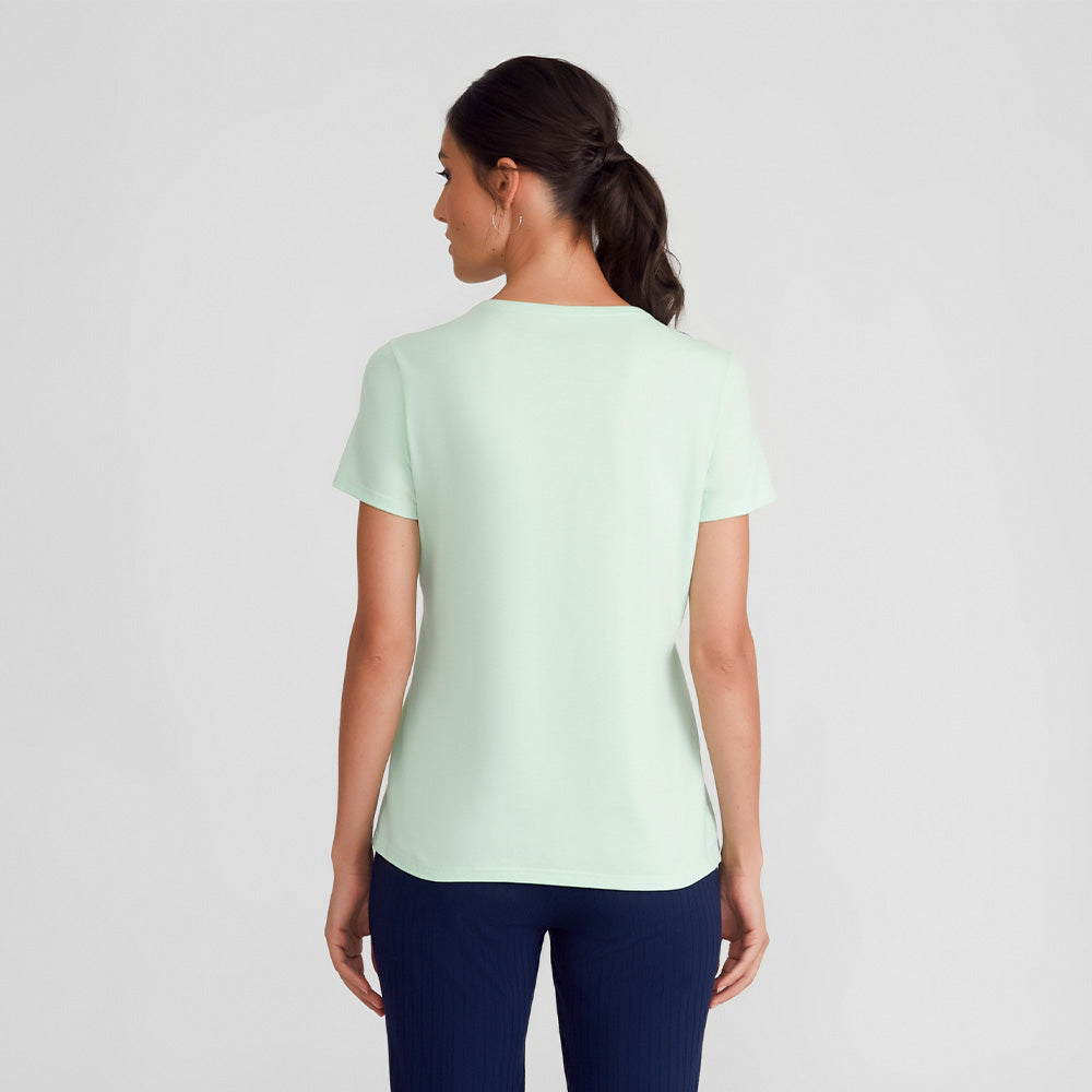 Camiseta Básica Feminina - Verde Menta