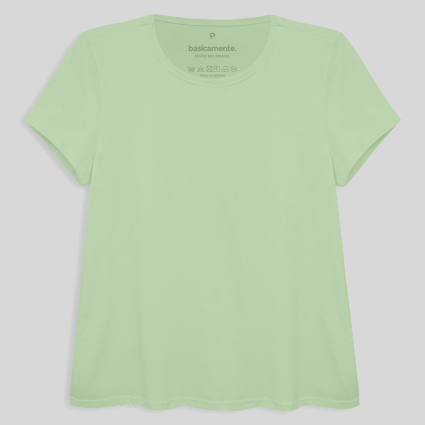 Camiseta Básica Feminina - Verde Menta