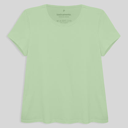 Camiseta Básica Feminina - Verde Menta
