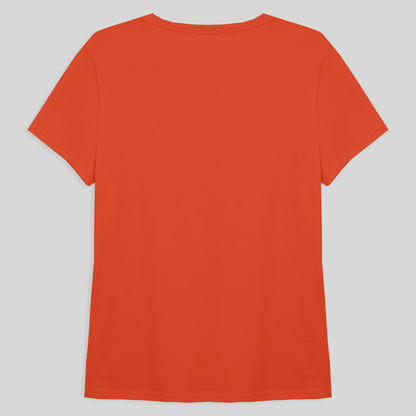 Camiseta Básica Feminina - Laranja