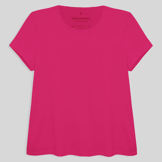 Camiseta Básica Feminina - Pink