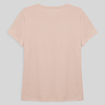 Camiseta Básica Feminina - Rosa Pastel