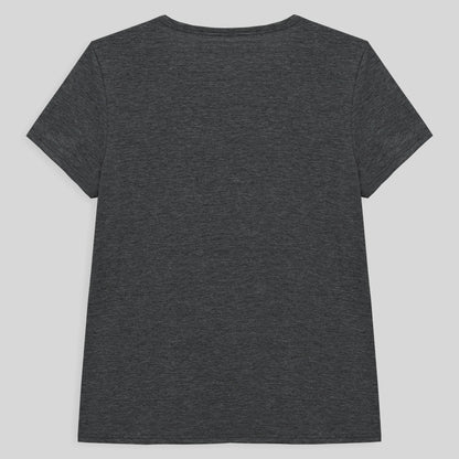 Camiseta Básica Feminina - Mescla Escuro