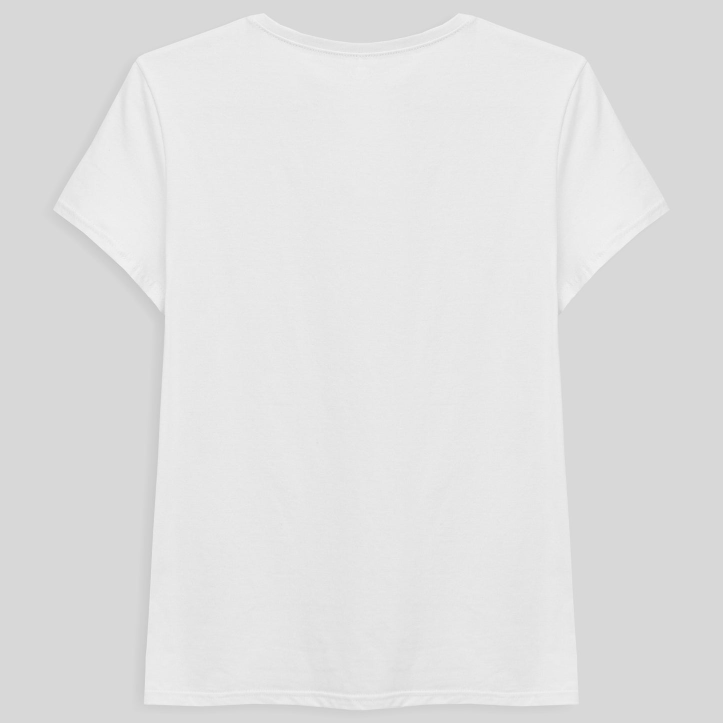 Camiseta Básica Gola V Feminina - Branco
