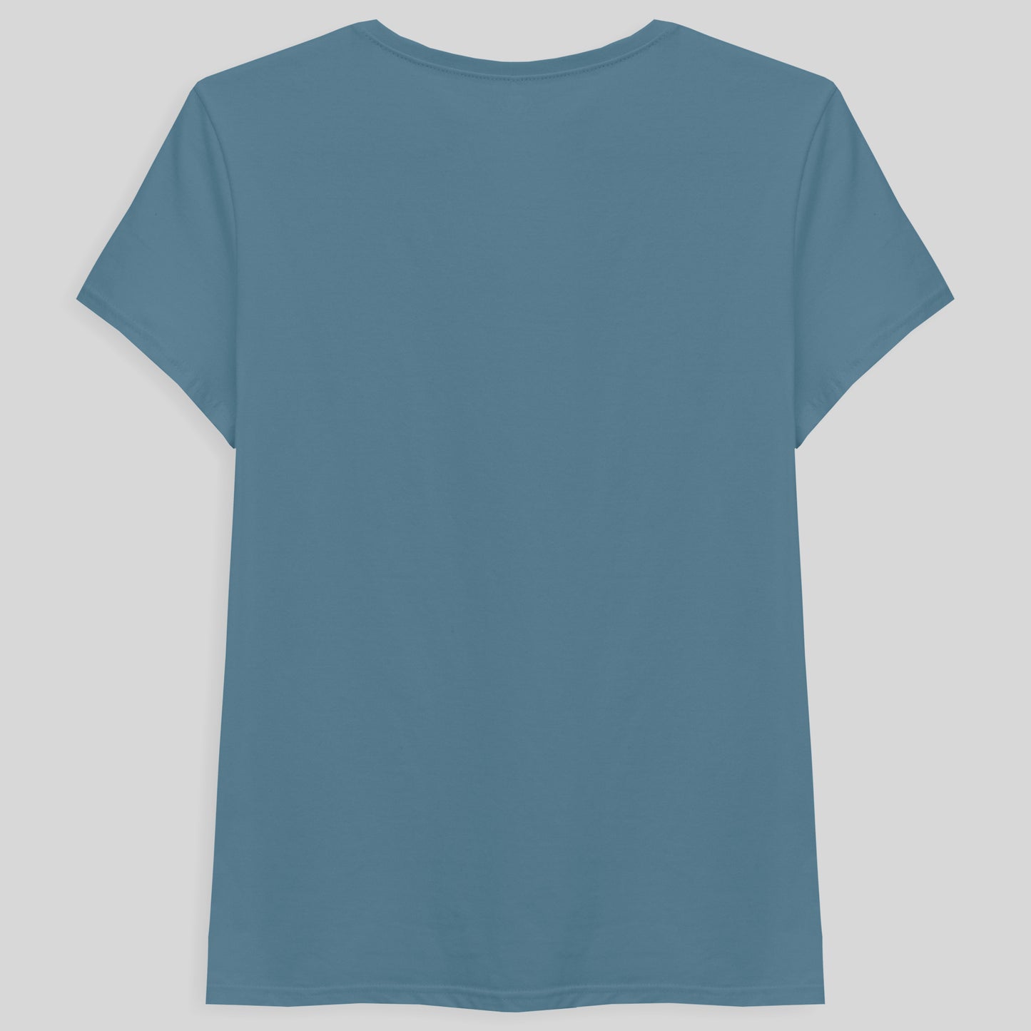 Camiseta Básica Gola V Feminina - Azul Celeste