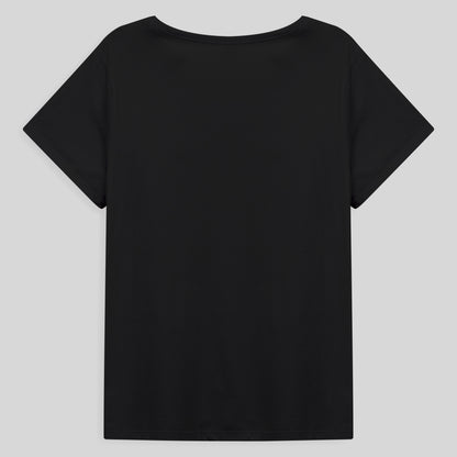 Camiseta Básica Plus Feminina - Preto