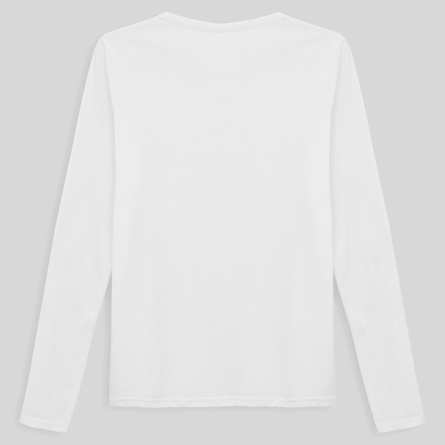 Camiseta Básica Manga Longa Feminina - Branco