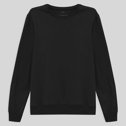 Blusão Moletom Flanelado Plus Feminino - Preto