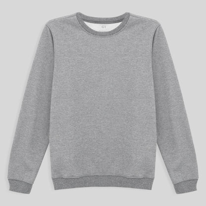 Blusão Moletom Flanelado Plus Feminino - Mescla Claro