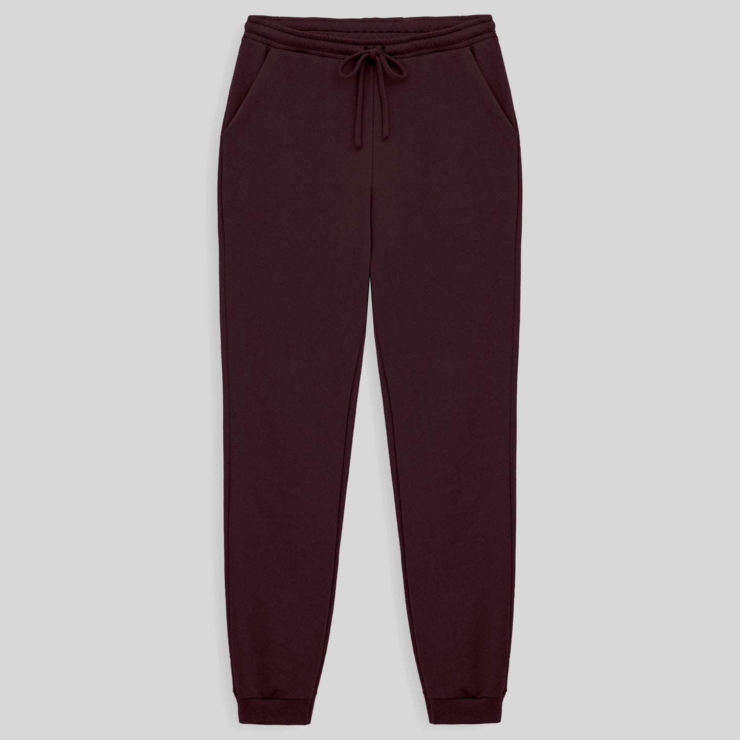 Calça Jogger Moletom Flanelado Feminina - Vermelho Vinho