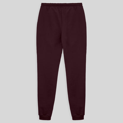 Calça Jogger Moletom Flanelado Feminina - Vermelho Vinho