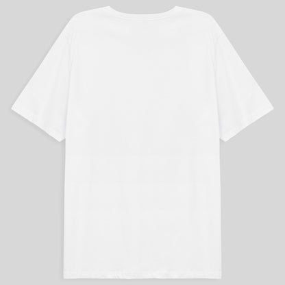 Camiseta Básica Gola V Plus Masculina - Branco