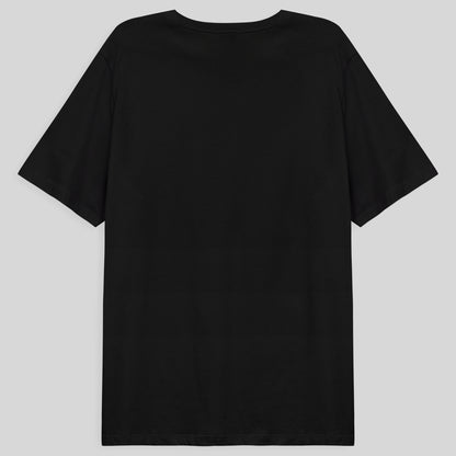 Camiseta Básica Gola V Plus Masculina - Preto