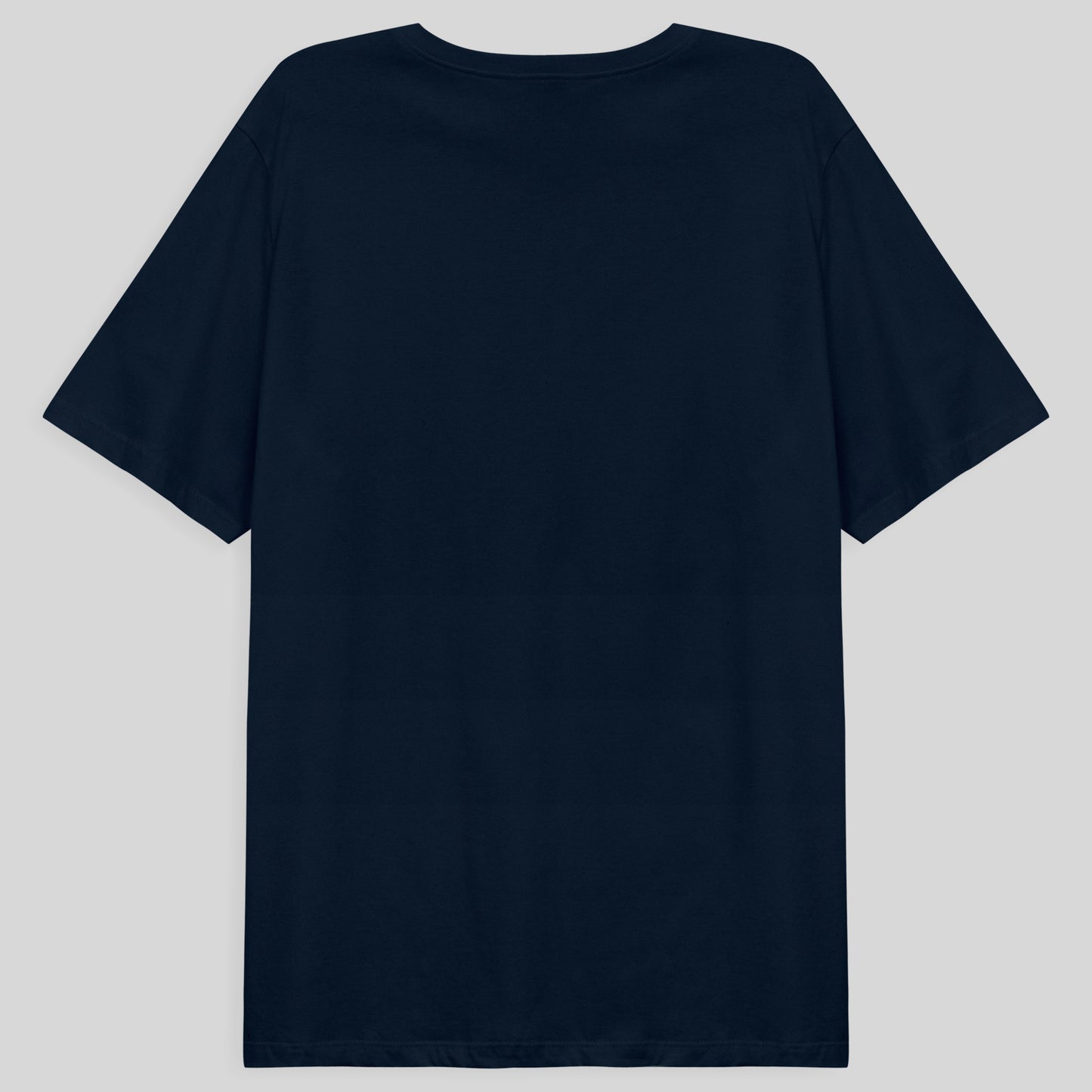 Camiseta Básica Gola V Plus Masculina - Azul Marinho