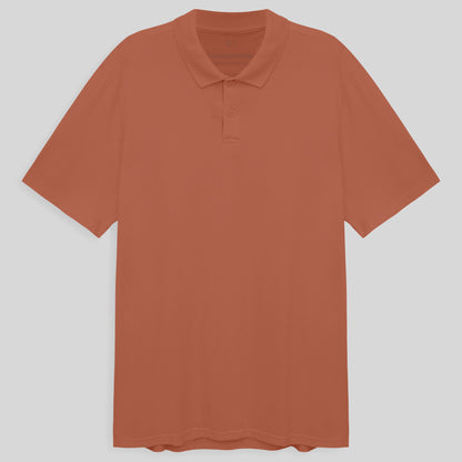Camisa Polo Plus Masculina - Marrom Telha