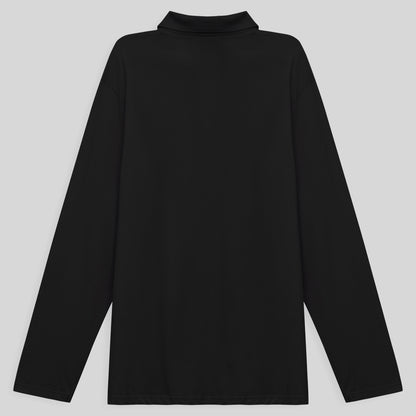 Camisa Polo Ml Plus Masculina - Preto