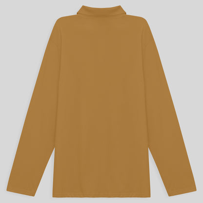 Camisa Polo Ml Plus Masculina - Ocre